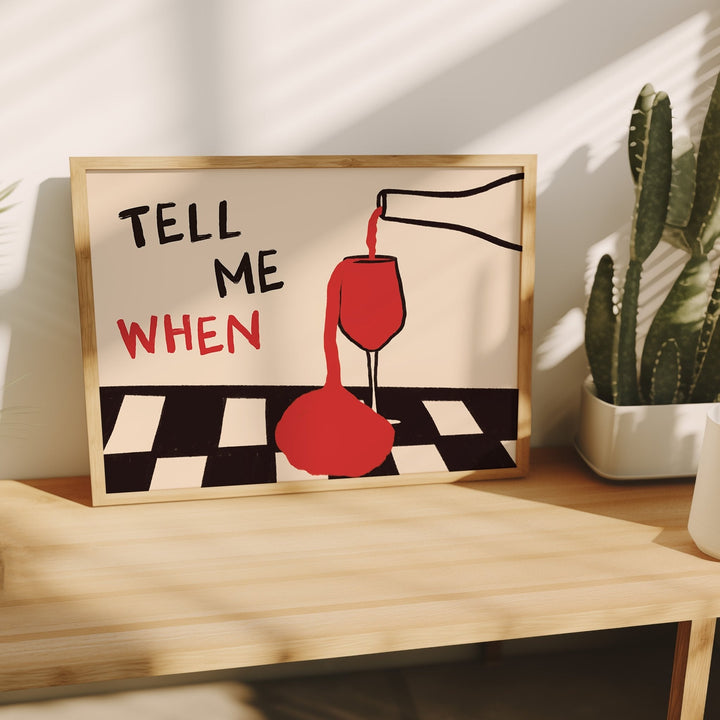 Home Decor Design Interior - 빈티지 텔 미 윌 다운 드링크