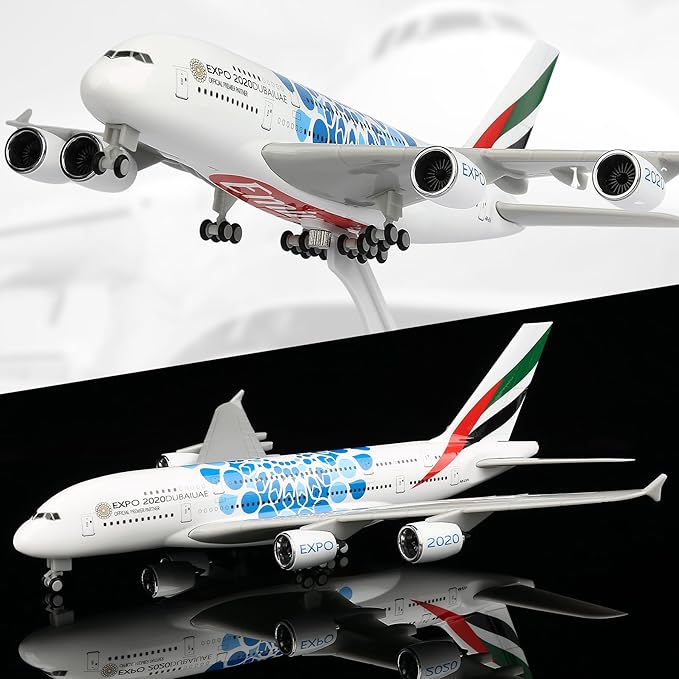 Home Decor Expo - 30cm UAE 엑스포 A380 항공 다이캐스트