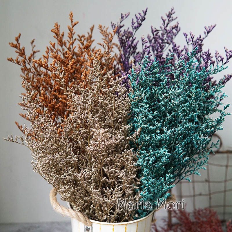 Dried Flower Bouquet - 50g/보존된 발렌타인 그래스 리모니움 꽃 연인의