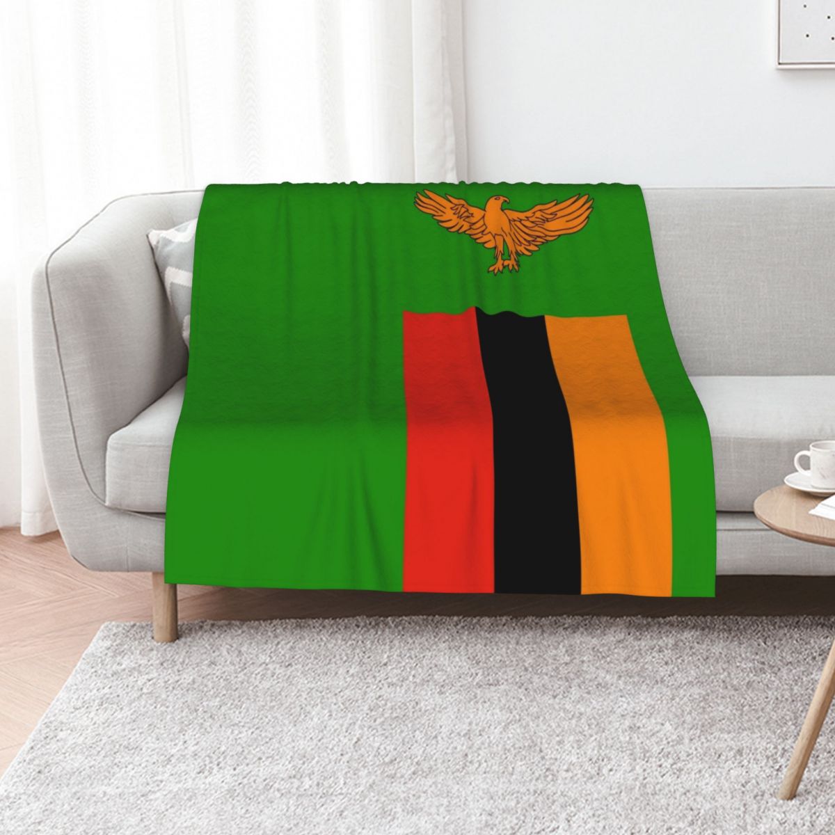 Home Decor Zambia - 잠비아 국기 담요 거실 장식용 따뜻한