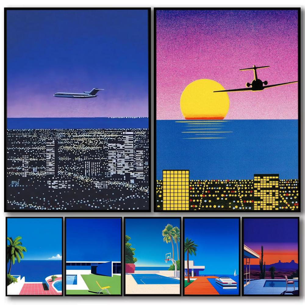 Abstract Oil Painting - 1pc 프레임리스 H-hiroshi Nagai 아트웍 페인팅