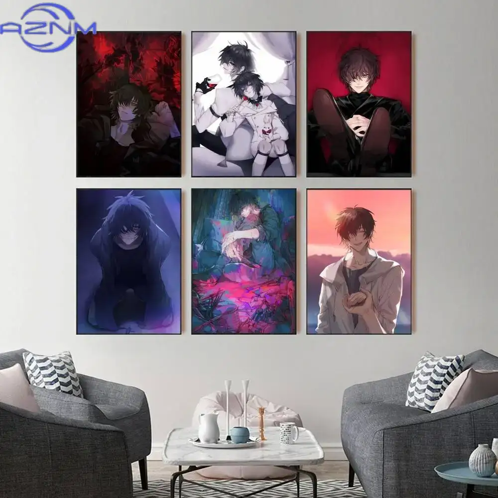 Watercolor Poster Print - T-Towa Slow Damage 거실 바 장식에