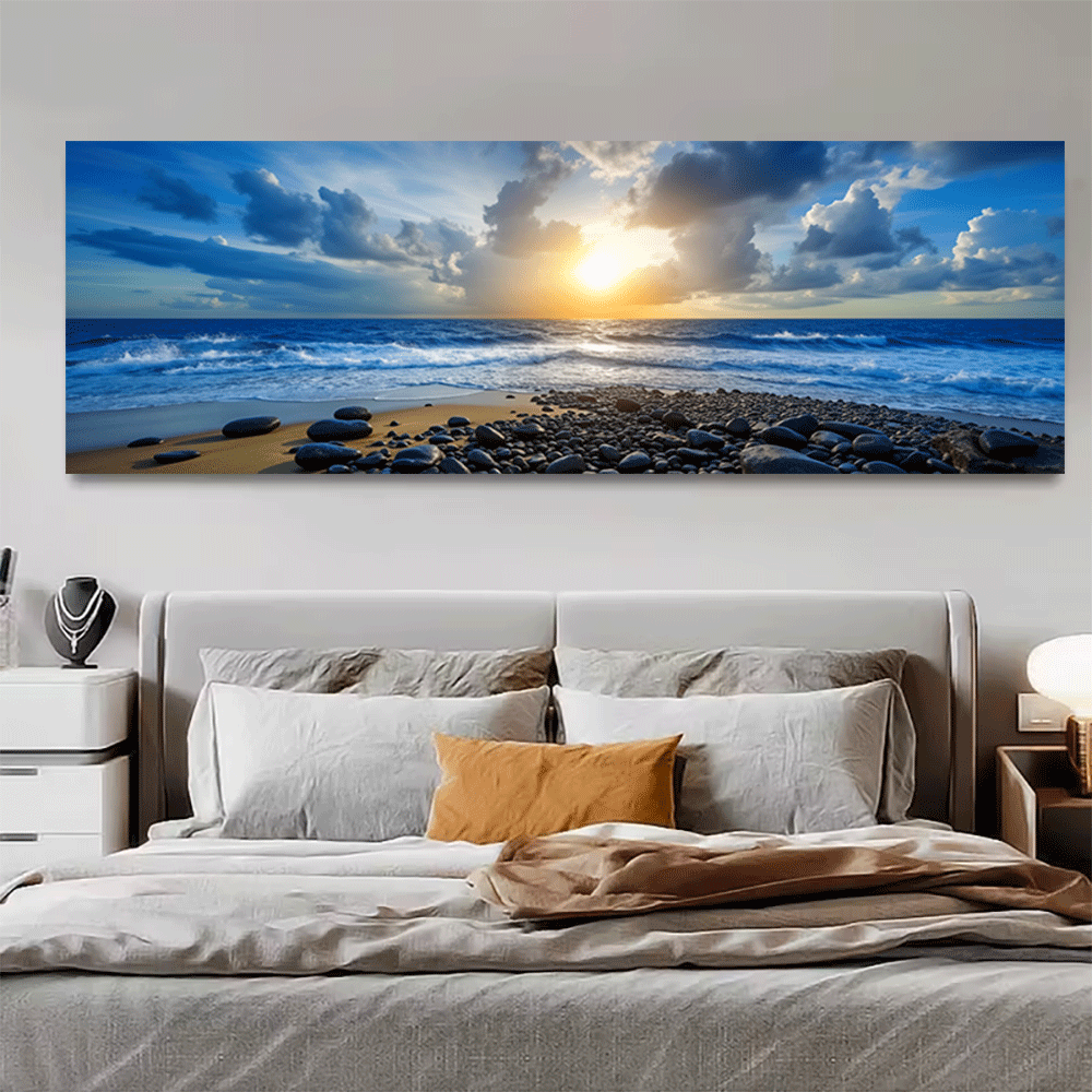 Home Decor Design Interior - 1PC-캔버스 포스터 프레임이 없는 바다 일몰