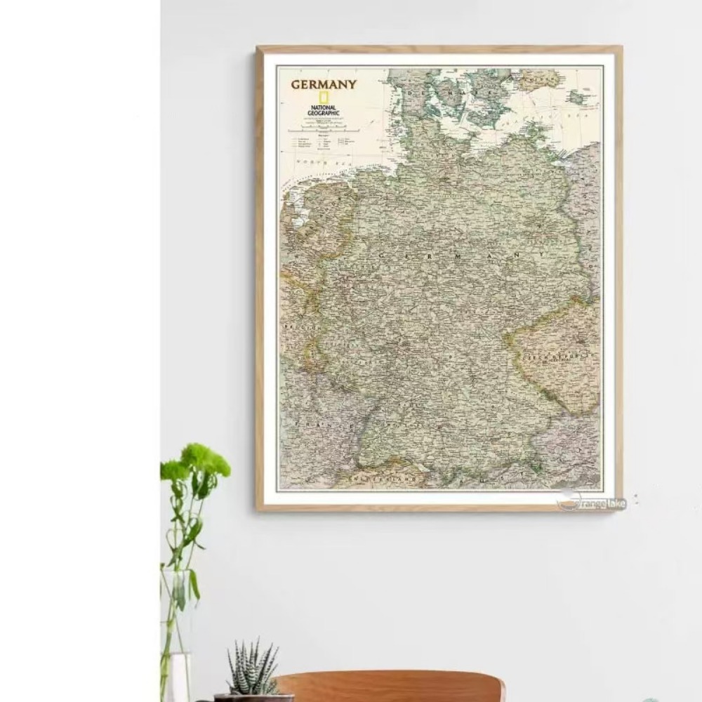 대형 독일 지도 벽 예술 포스터 홈 장식 인쇄 벽용 고 - Germany Home Decor 리뷰 및 가격