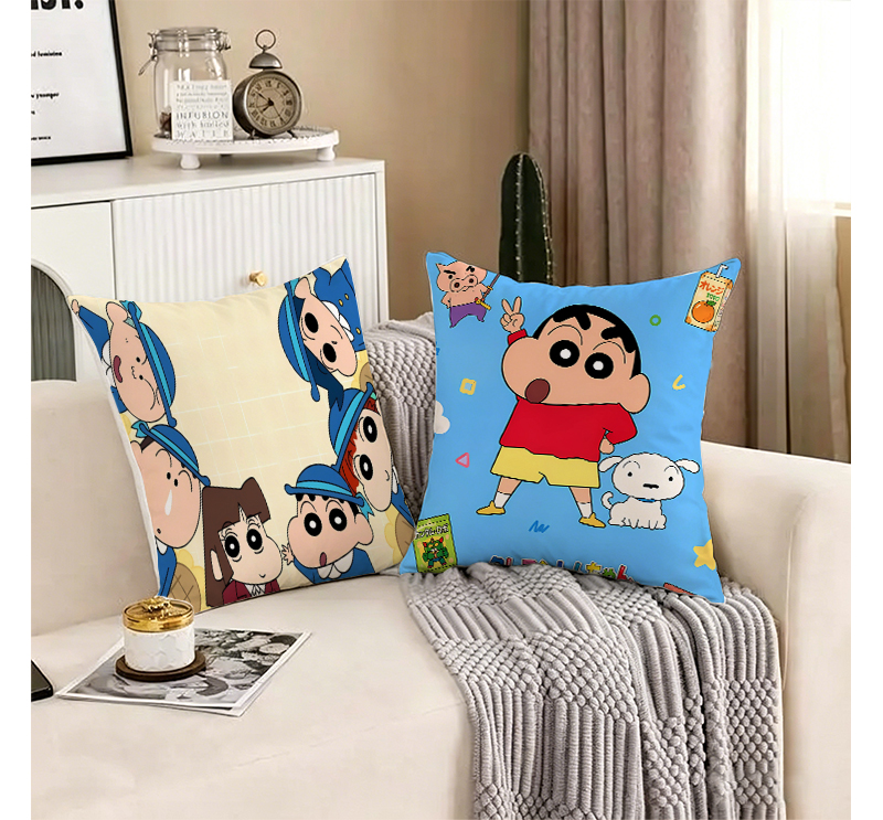 CRAYON S-SHINCHAN 인쇄 베개 커버 침대  - Home Decor Sofa 리뷰 및 가격