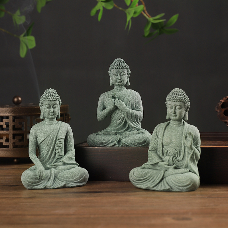 부처님 정원 동상 물고기 탱크 장식 미니 불교 입상 책 - Home Decor Zen 리뷰 및 가격