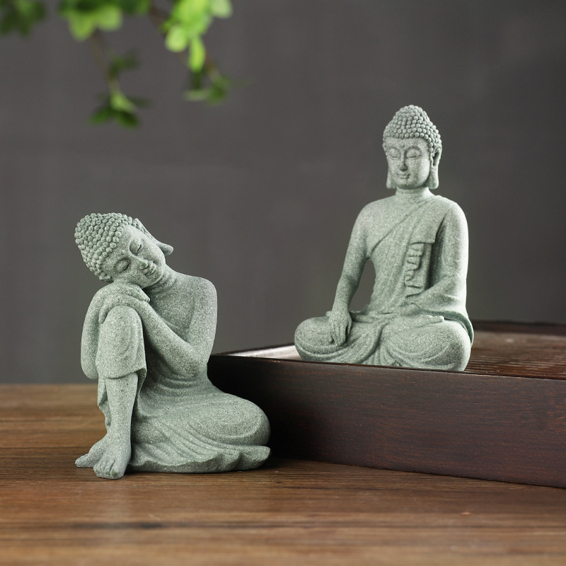 부처님 정원 동상 물고기 탱크 장식 미니 불교 입상 책 - Home Decor Zen 리뷰 및 가격