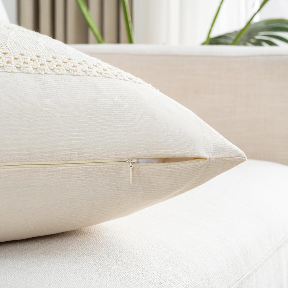 보헤미안 크림색 허리 쿠션 커버 12x20인치 장식용  - Home Decor Sofa 리뷰 및 가격