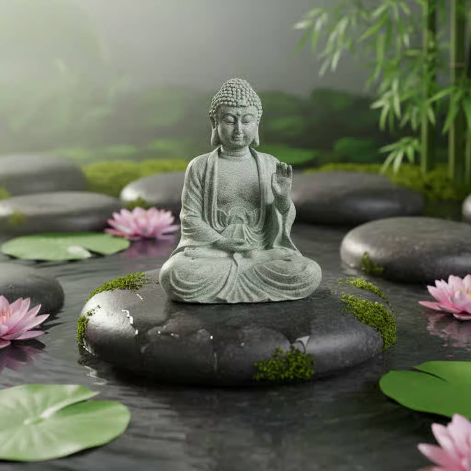 3개 세트 석불 장식품 차 장식품 선(禪) 인형 세트  - Home Decor Zen 리뷰 및 가격