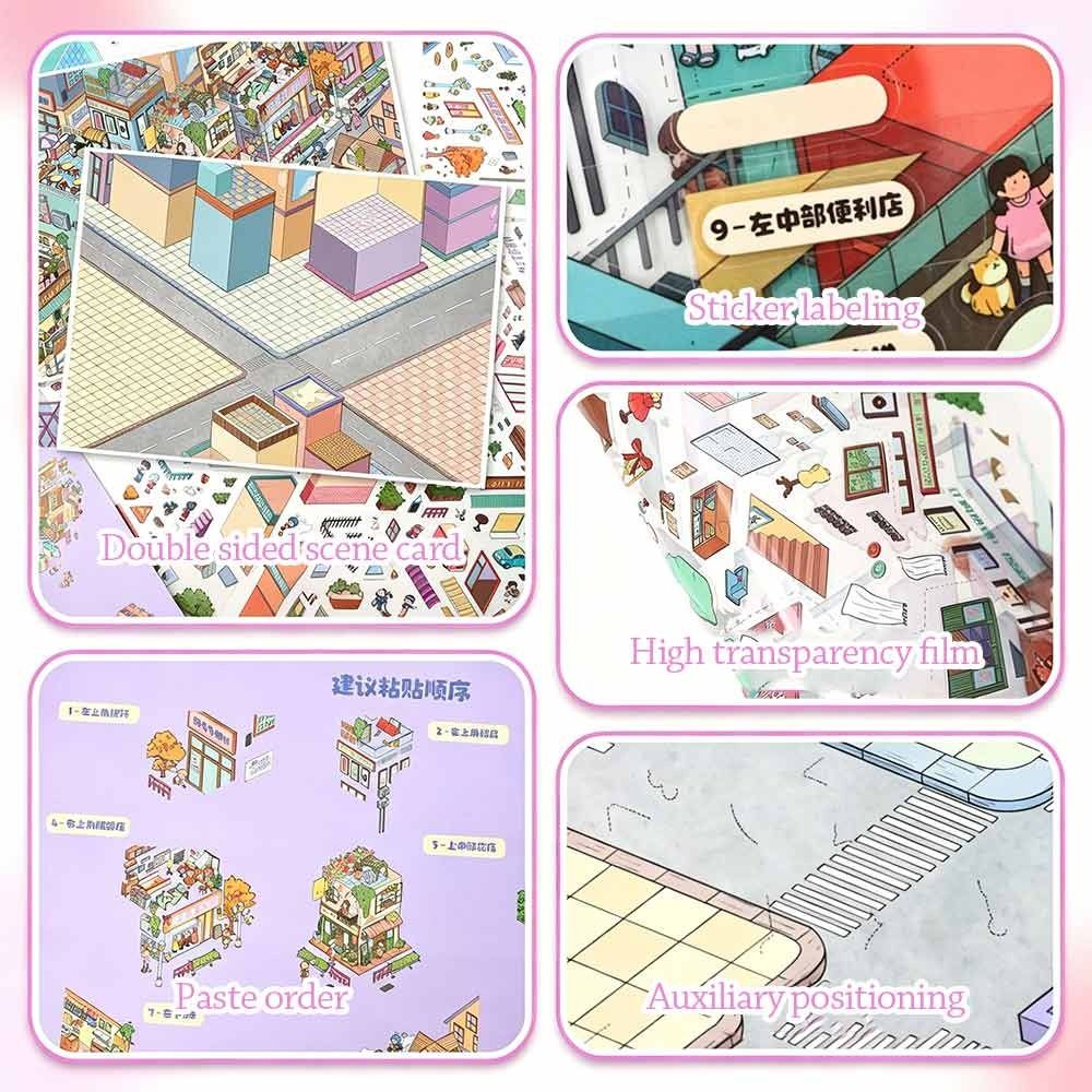 카와이 디자인 풍경 스티커 특수 경제 지역 축제 테마  - Home Decor Zone 리뷰 및 가격