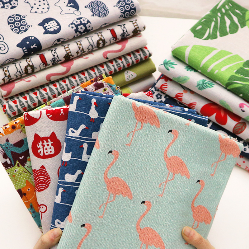 플라밍고 프린트 코튼 린넨 원단 커튼 테이블 보 인형  - Linen Table Runner 리뷰 및 가격