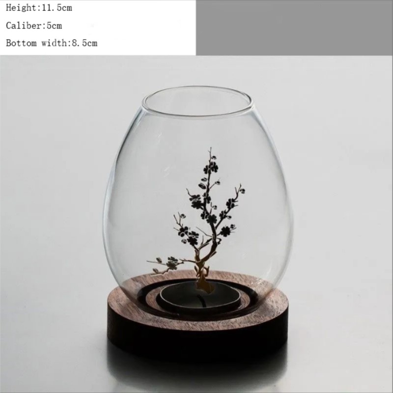 중국 스타일 투명 유리 캔들 홀더 그늘막 로맨틱 캔들라 - Home Decor Zen 리뷰 및 가격