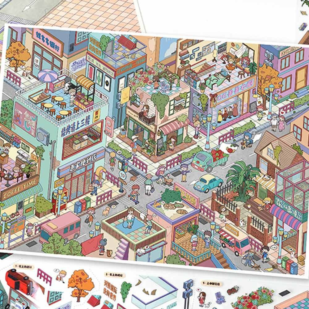 카와이 디자인 풍경 스티커 DIY 디자인 특수 경제 지 - Home Decor Zone 리뷰 및 가격