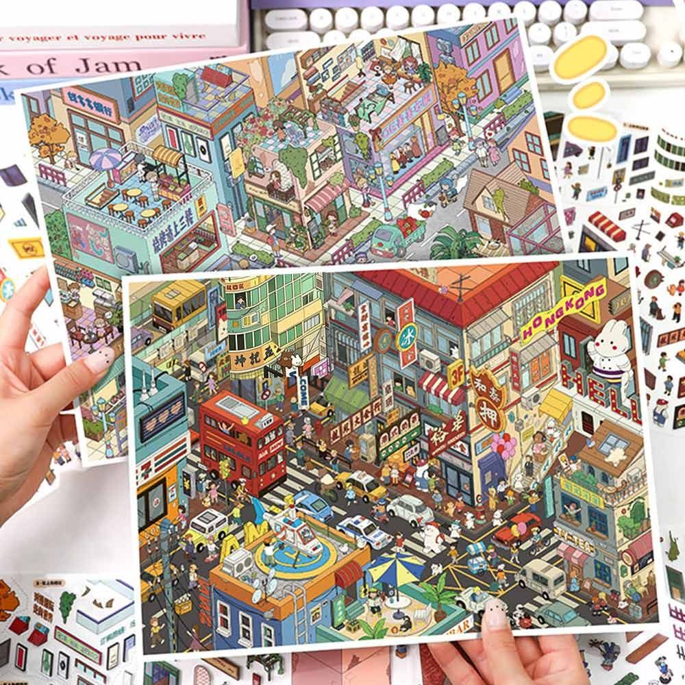 카와이 디자인 풍경 스티커 DIY 디자인 특수 경제 지 - Home Decor Zone 리뷰 및 가격