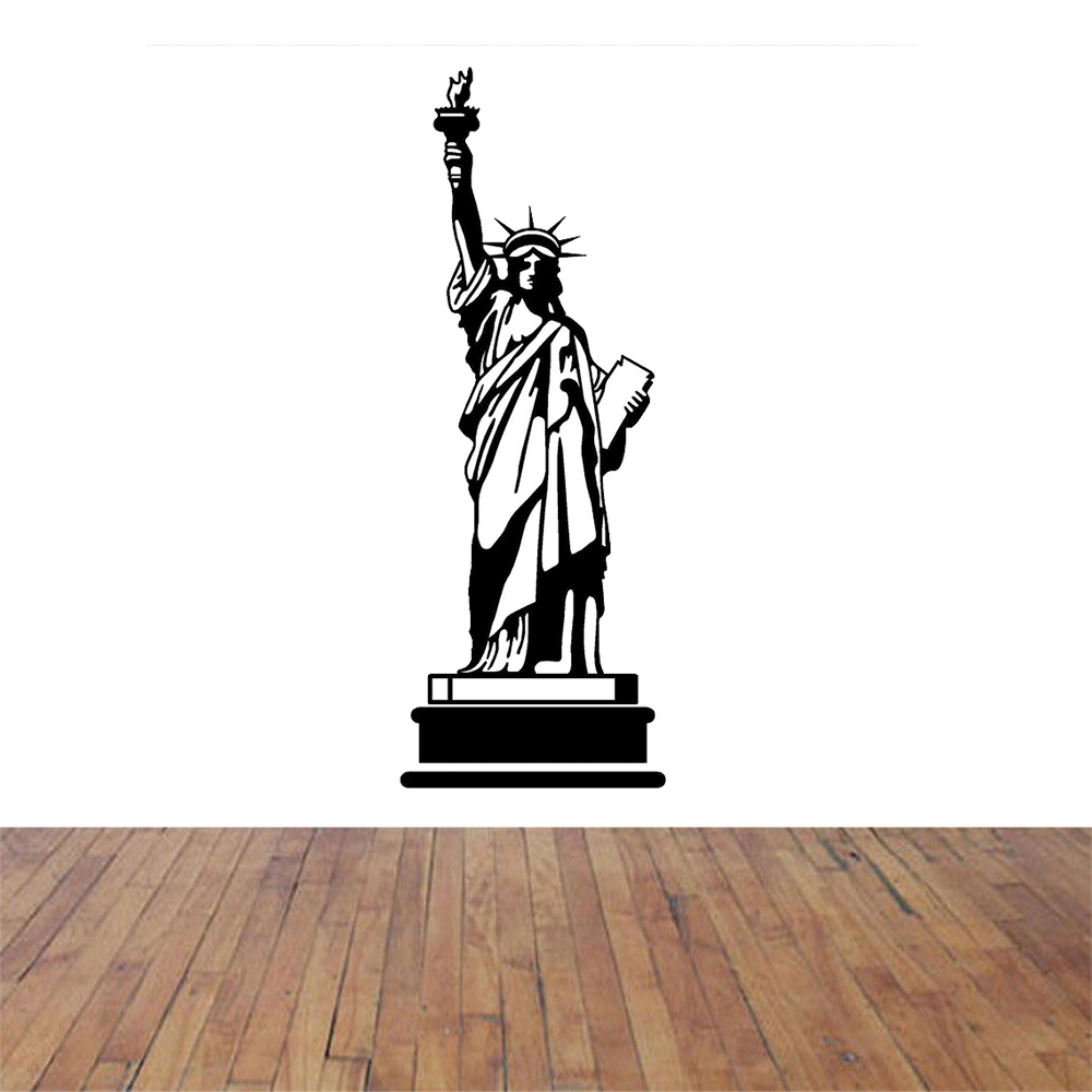 POOMOO 벽 데칼 자유의 여신상 미국 미국 비닐 벽 - Home Decor Usa 리뷰 및 가격