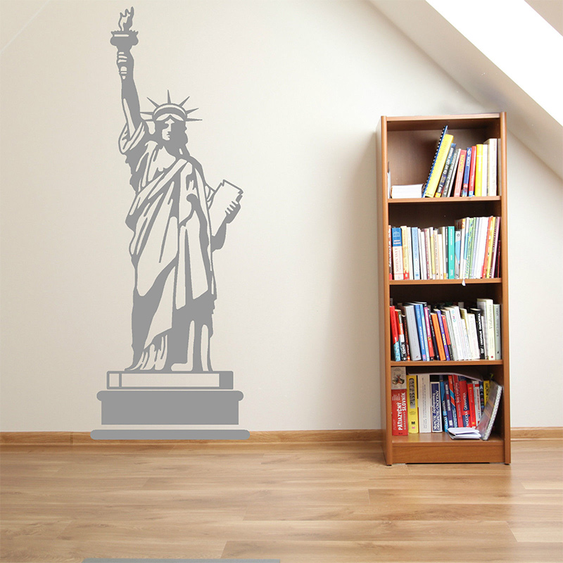 POOMOO 벽 데칼 자유의 여신상 미국 미국 비닐 벽 - Home Decor Usa 리뷰 및 가격