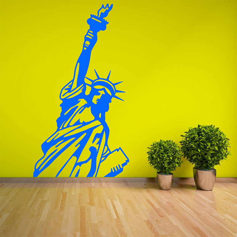 POOMOO 벽 데칼 자유의 여신상 미국 미국 비닐 벽 - Home Decor Usa 리뷰 및 가격