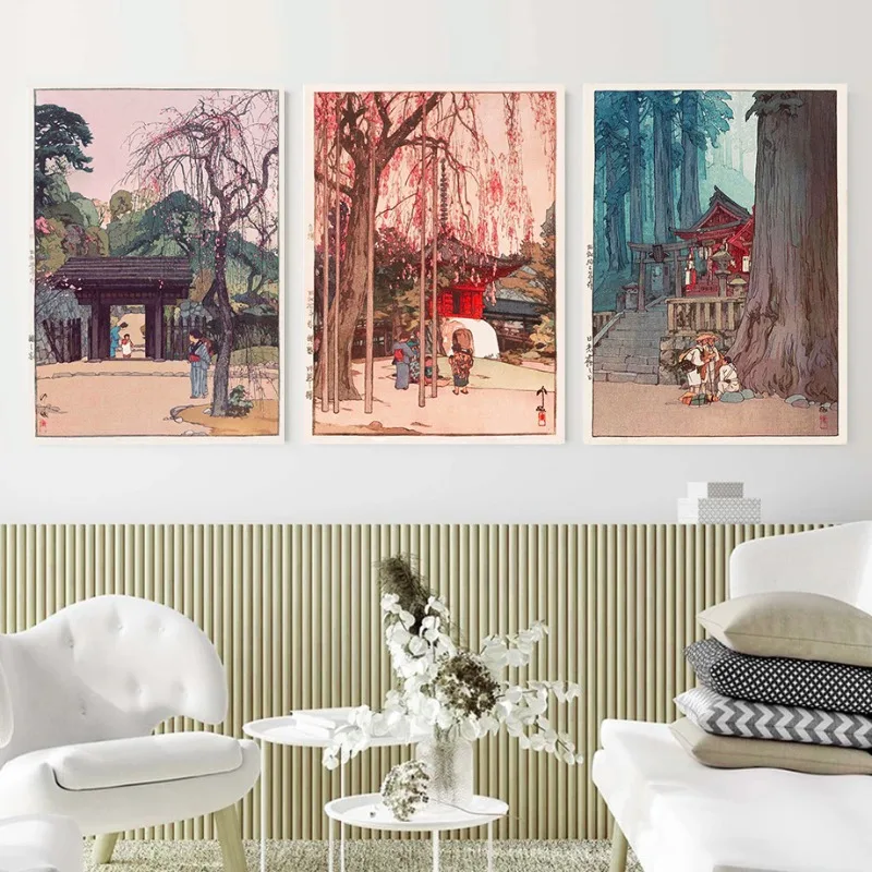 레트로 우키요에 전통 일본 포스터 도쿄 일본 삽화 풍경 - Watercolor Poster Print 리뷰 및 가격