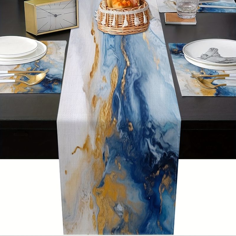 비카마 라이트 럭셔리 마블 인스 스타일 테이블 러너 플 - Linen Table Runner 리뷰 및 가격