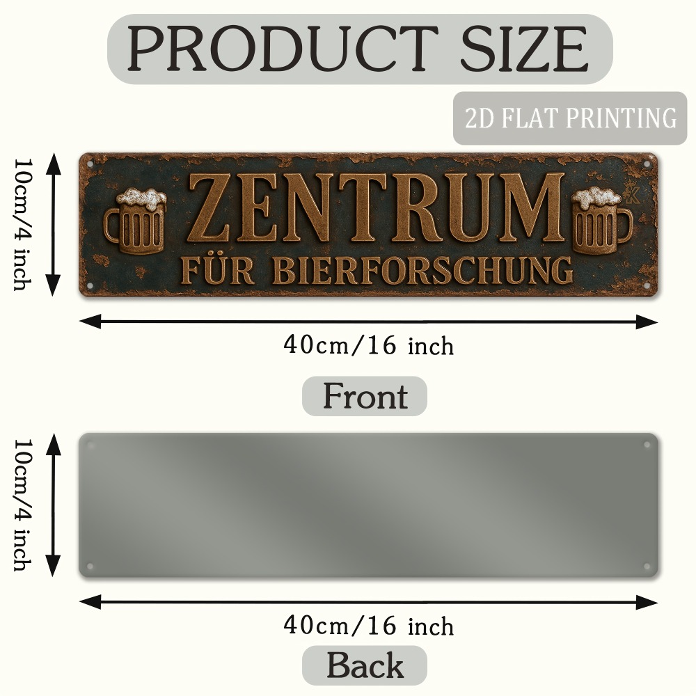 2D 플랫 재미있는 맥주 연구소 금속 간판, 빈티지 독 - Germany Home Decor 리뷰 및 가격