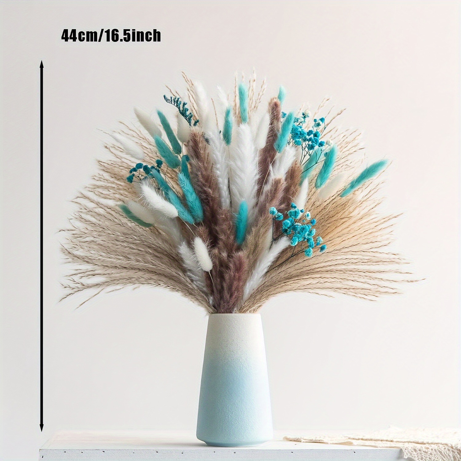 티파니 블루 드라이플라워 부케, 풍성한 팜파스그래스와  - Dried Flower Bouquet 리뷰 및 가격