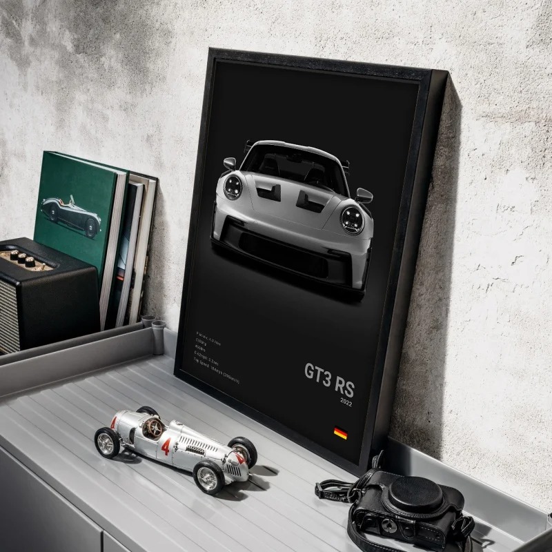 팝 흑백 독일 럭셔리 스포츠카 포스터 벽 예술 911  - Germany Home Decor 리뷰 및 가격