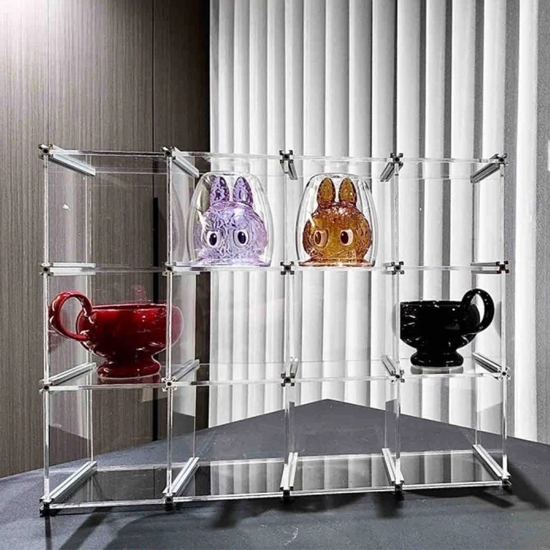 아크릴 컵 디스플레이 랙 투명 플로팅 수납 선반 컵 피 - Floating Shelves 리뷰 및 가격