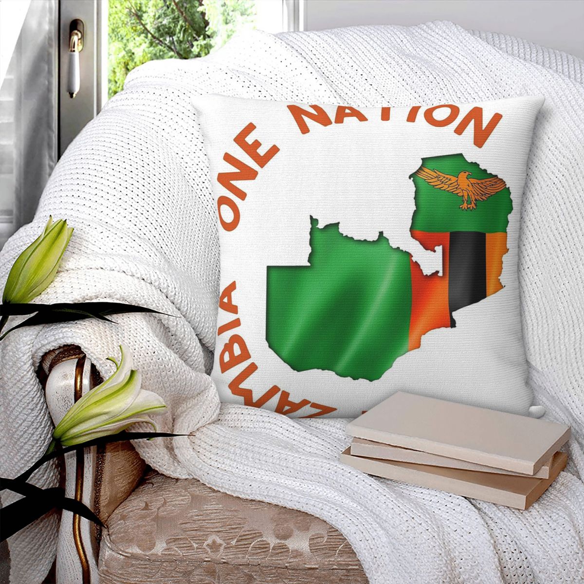 One Zambia One Nation 정사각형 베개  - Home Decor Zambia 리뷰 및 가격