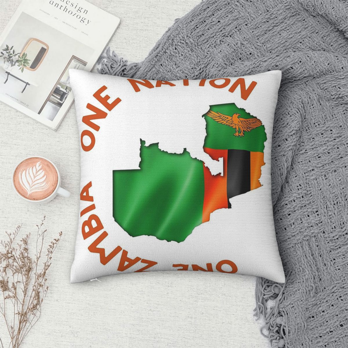 One Zambia One Nation 정사각형 베개  - Home Decor Zambia 리뷰 및 가격