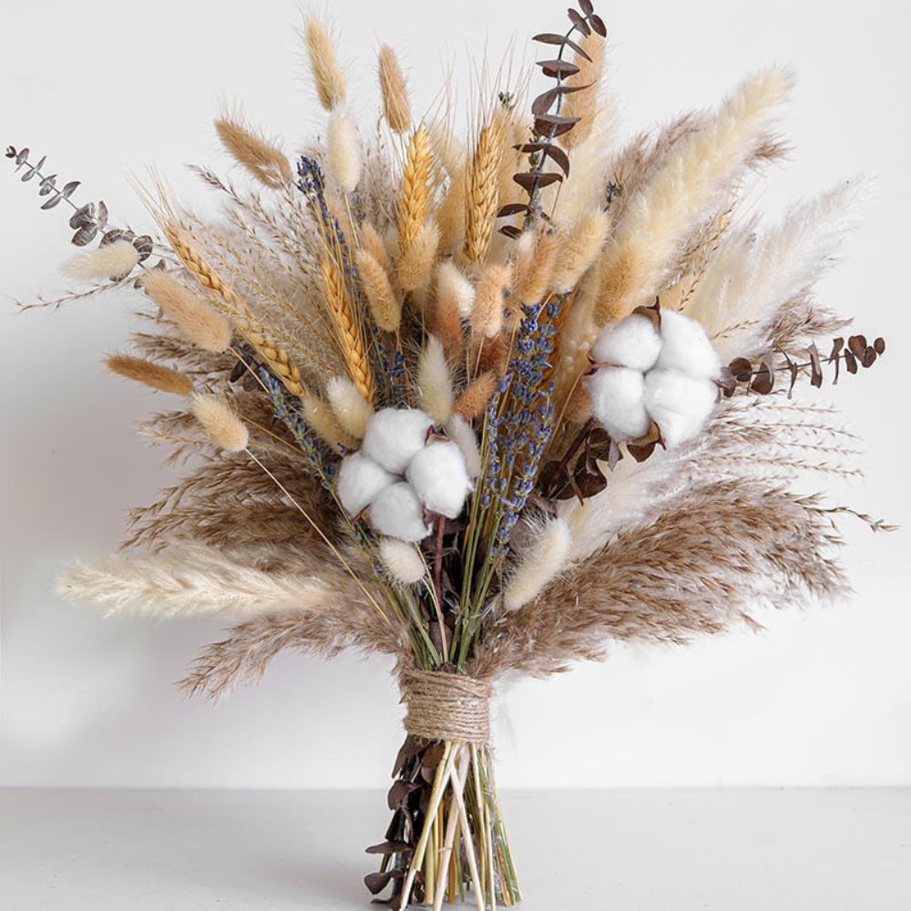 80 조각 자연 말린 꽃 꽃다발 홈 인테리어 팜파스 리 - Dried Flower Bouquet 리뷰 및 가격
