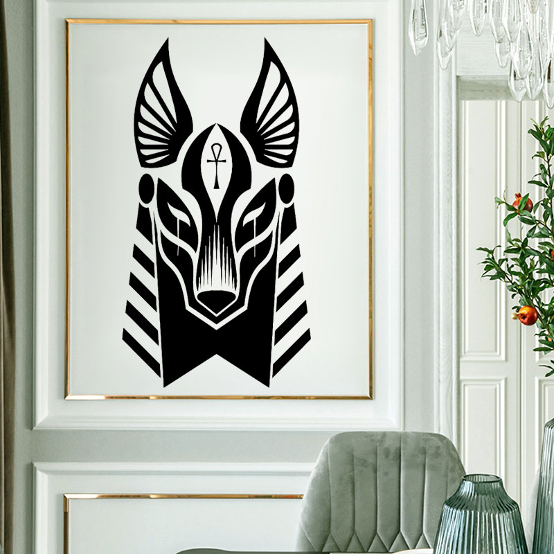 고대 이집트 아누비스 이집트 신 머리 벽 스티커, 비닐 - Home Decor Egypt 리뷰 및 가격