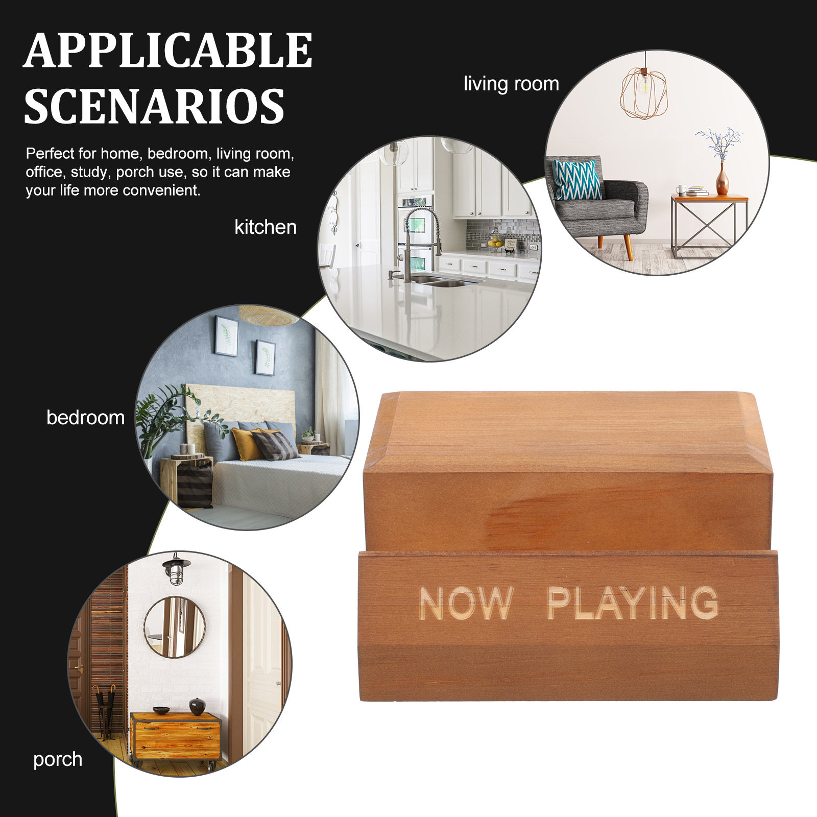 나무 비닐 레코드 홀더 랙 브라운 데스크탑 CD 디스플 - Home Decor Collection 리뷰 및 가격