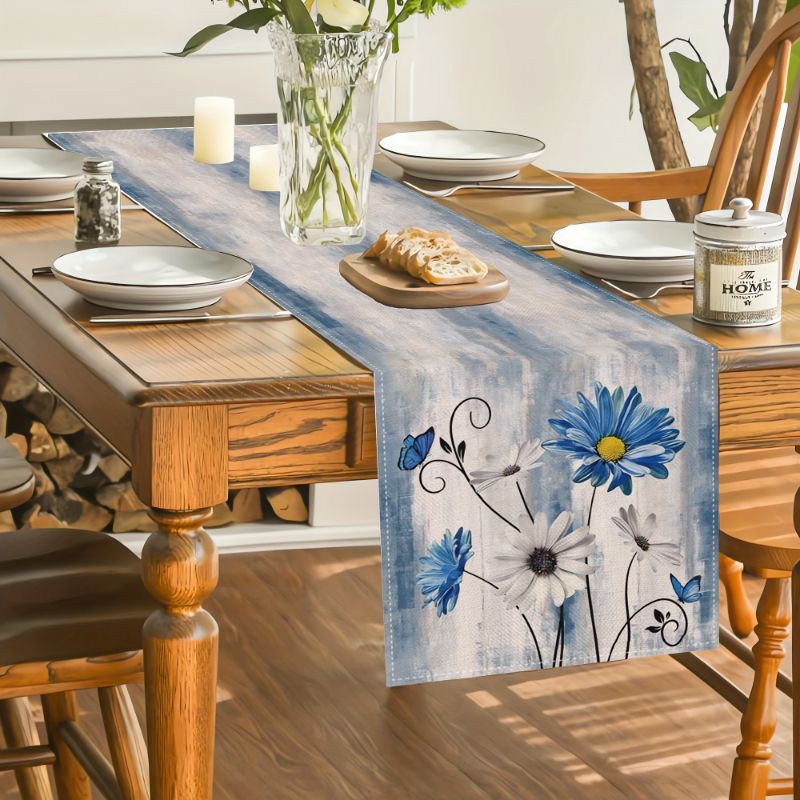 VIKAMA 아메리칸 컨트리 플라워 테이블 러너 플레이 - Linen Table Runner 리뷰 및 가격