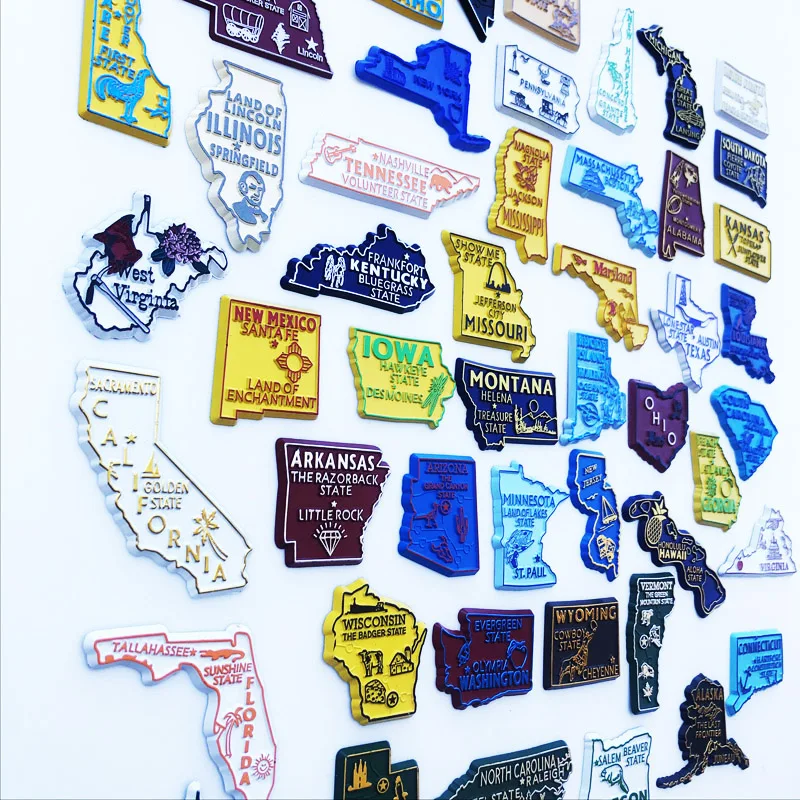 미국 주 냉장고 자석 USA 퍼즐 지도 뉴욕 PVC 자 - Home Decor Usa 리뷰 및 가격