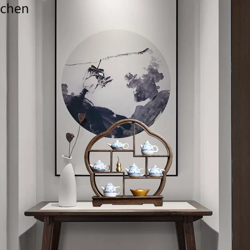 7.15-c13 레트로 젠 티룸 청화백자 찻주전자 가정 - Home Decor Zen 리뷰 및 가격