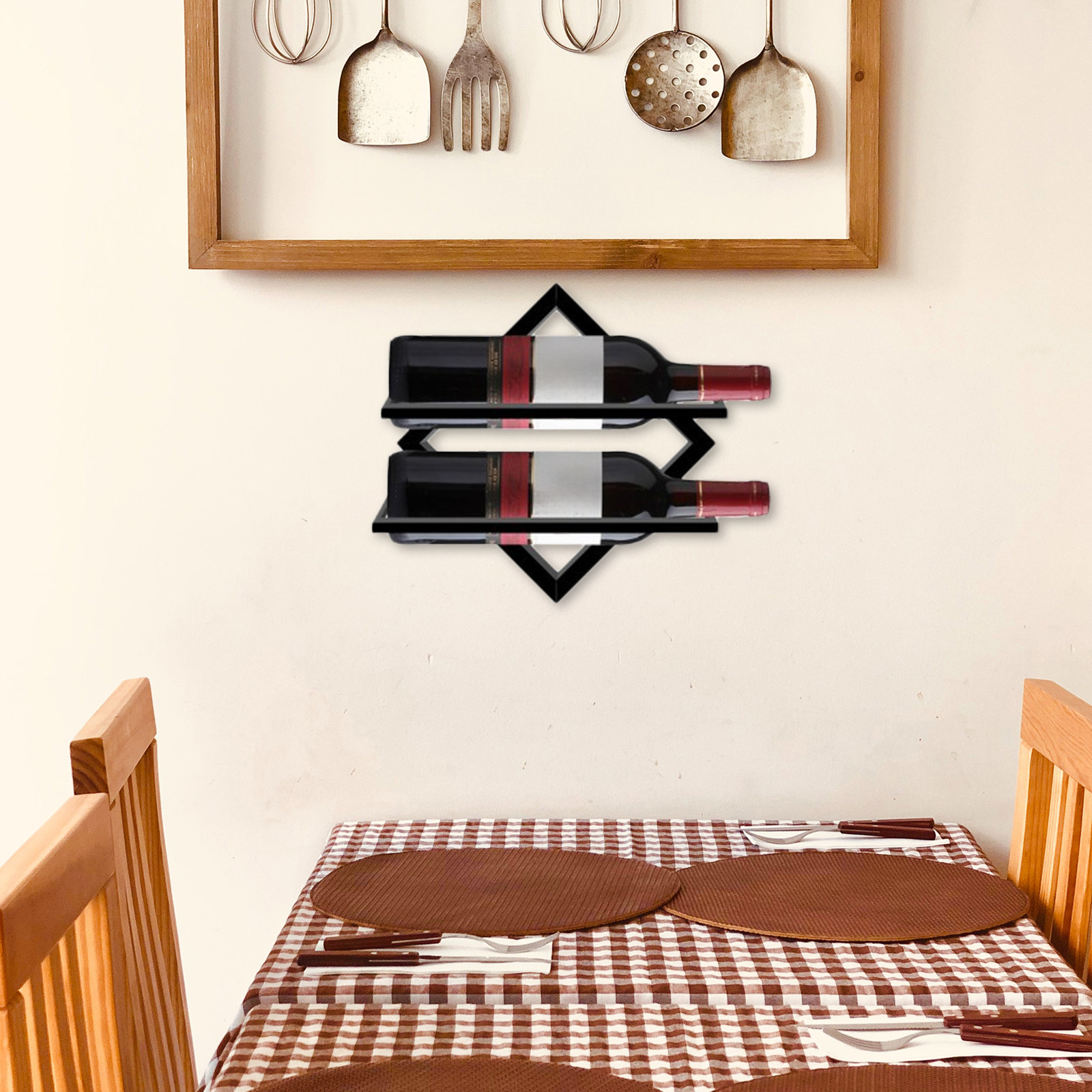창의적인 플로팅 랙 디스플레이 병 선반 스탠드 주방 홀 - Floating Shelves 리뷰 및 가격