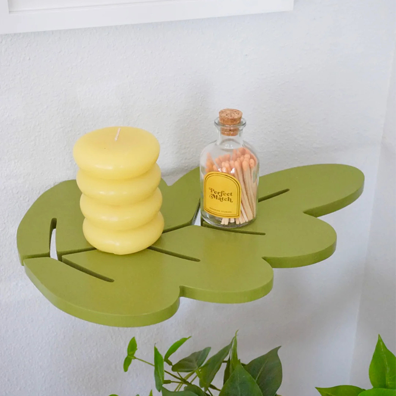 1PCS 나무 선반 단풍 다채로운 부동 벽 선반 잎 디 - Floating Shelves 리뷰 및 가격