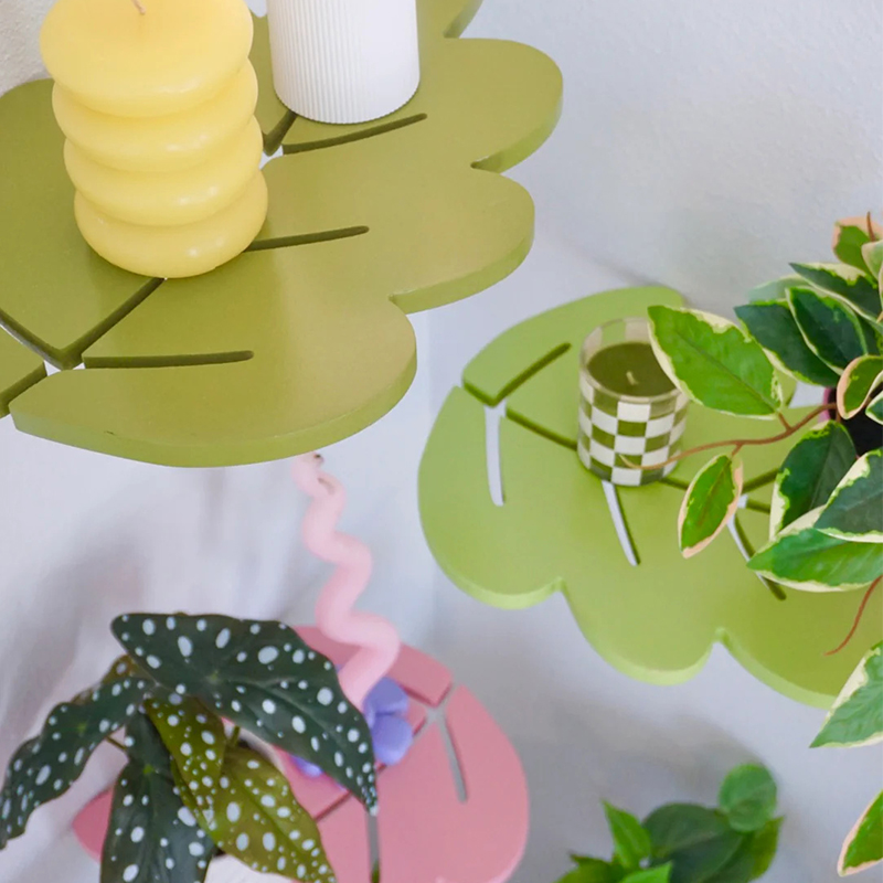 1PCS 나무 선반 단풍 다채로운 부동 벽 선반 잎 디 - Floating Shelves 리뷰 및 가격
