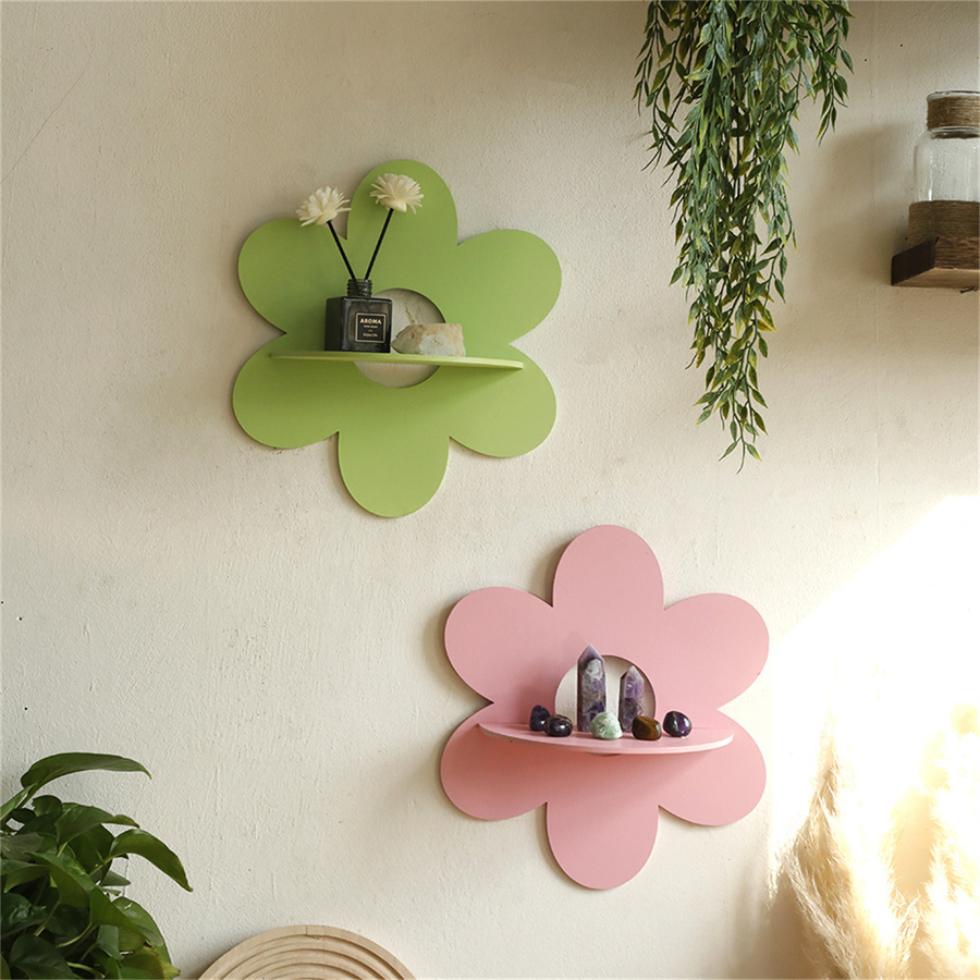 꽃 크리스탈 선반 디스플레이 Boho 부동 벽 선반 침 - Floating Shelves 리뷰 및 가격