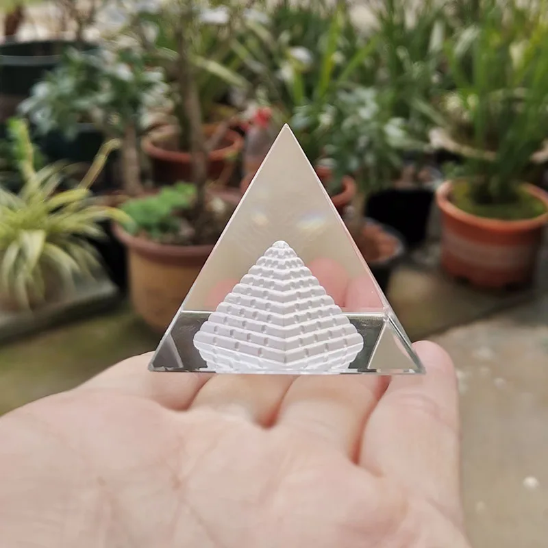 에너지 힐링 속이 빈 크리스탈 이집트 피라미드 장식품  - Home Decor Egypt 리뷰 및 가격