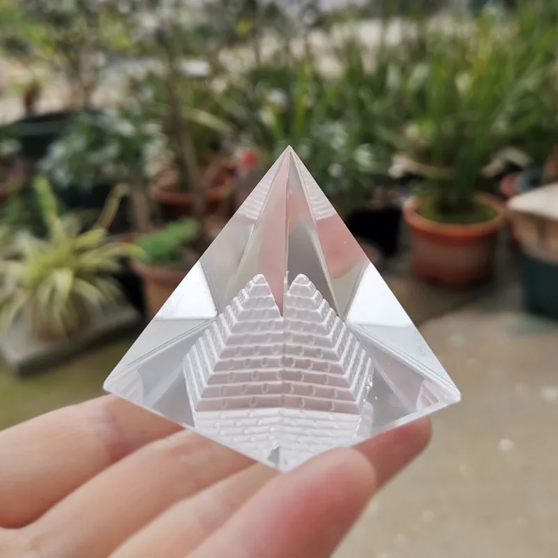 에너지 힐링 속이 빈 크리스탈 이집트 피라미드 장식품  - Home Decor Egypt 리뷰 및 가격