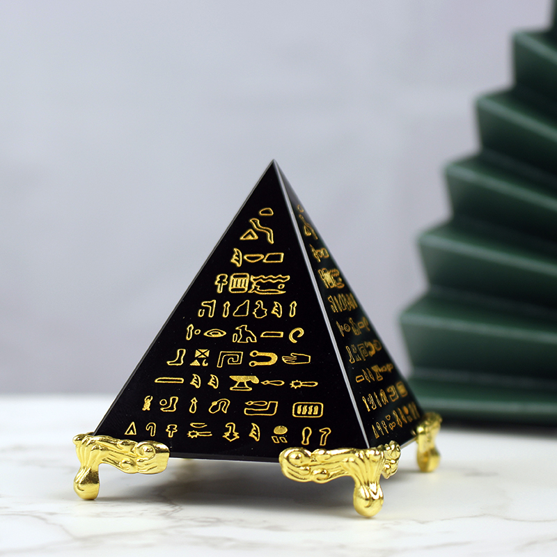 이집트 크리스탈 흑요석 피라미드 모델, 자연 에너지 치 - Home Decor Egypt 리뷰 및 가격