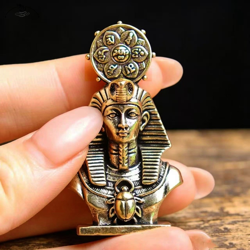 황동 빈티지 미라 고대 이집트 파라오 태양신 피규어 미 - Home Decor Egypt 리뷰 및 가격