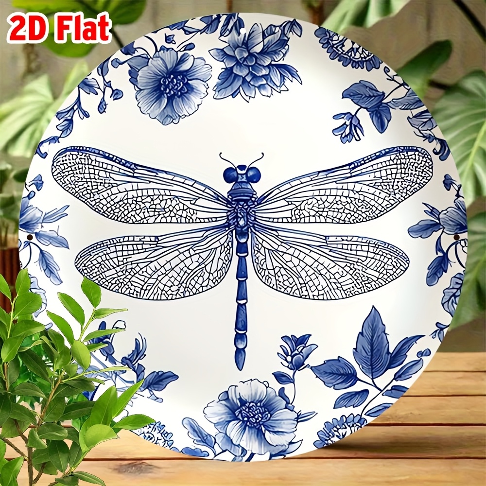 2D 플랫, [2D 플랫] 1개 원형 방 장식 파란색과 - Home Decor Design Interior 리뷰 및 가격