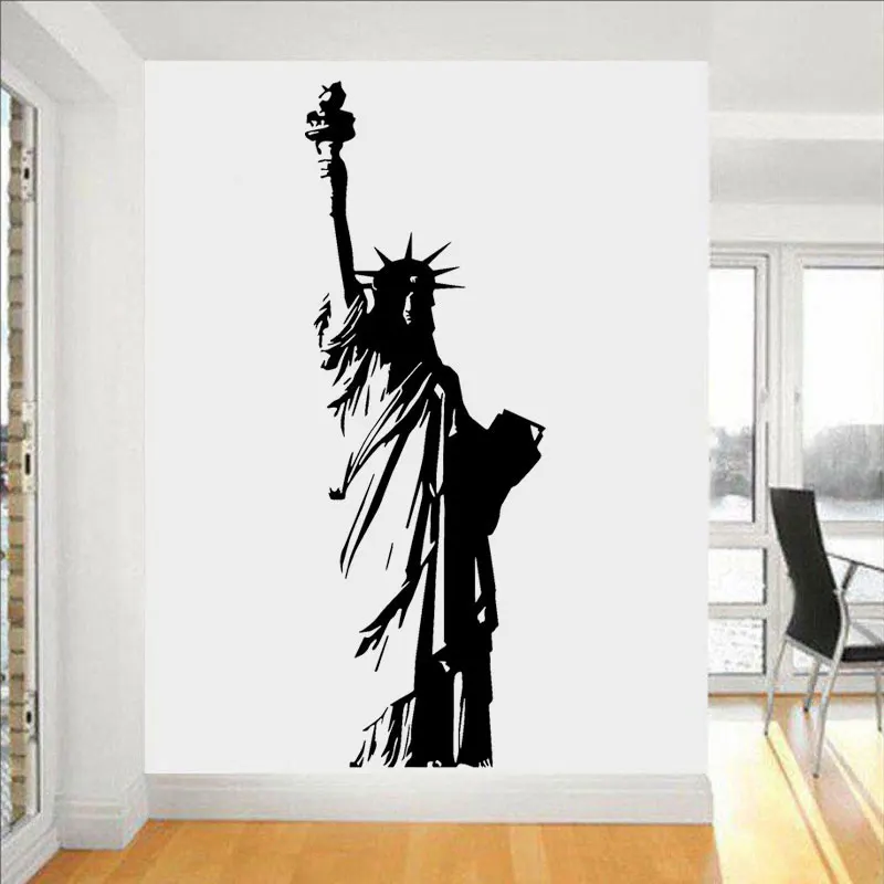 대형 비닐 벽 데칼 뉴욕 자유의 여신상, 미국 자유 예 - Home Decor Usa 리뷰 및 가격
