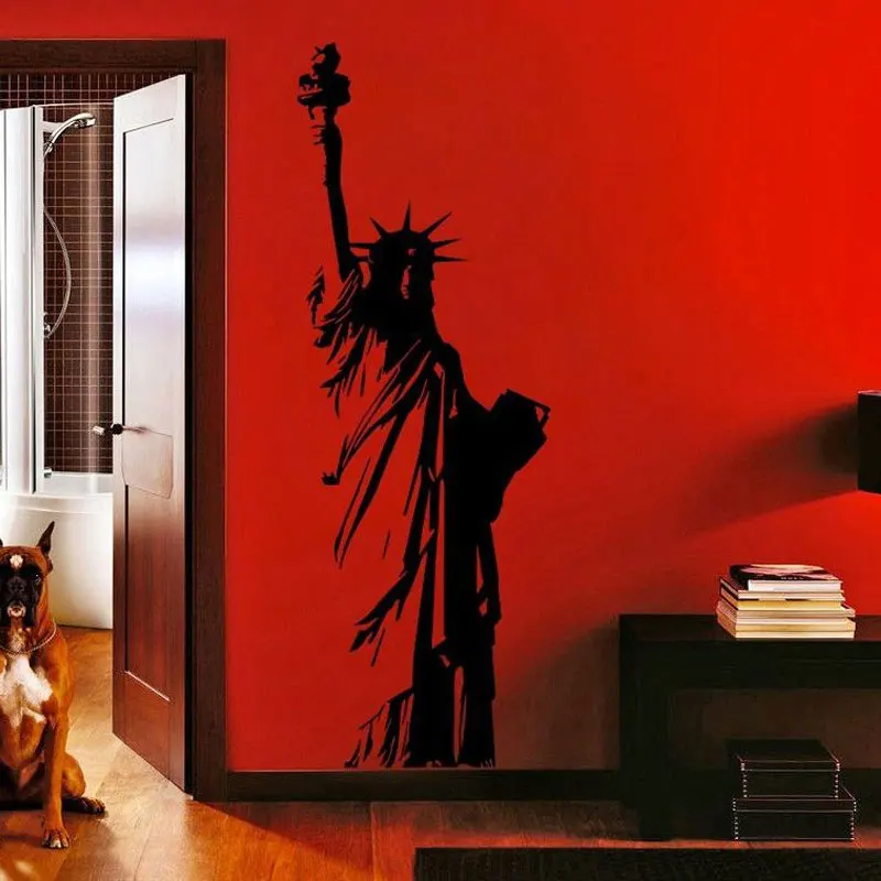 대형 비닐 벽 데칼 뉴욕 자유의 여신상, 미국 자유 예 - Home Decor Usa 리뷰 및 가격
