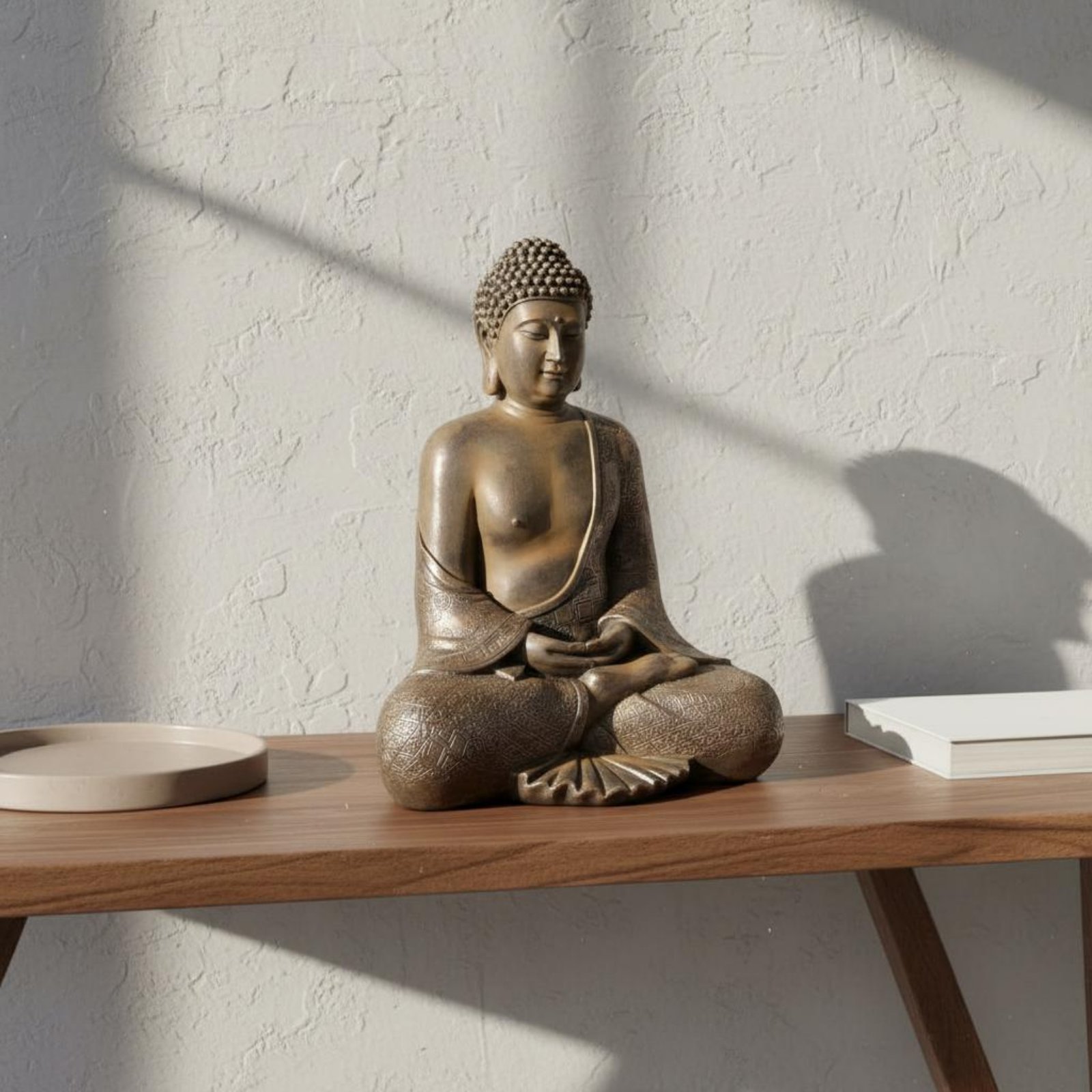 선불상 장식품 실내외 사용 명상하는 불상 조각상 진정시 - Home Decor Zen 리뷰 및 가격