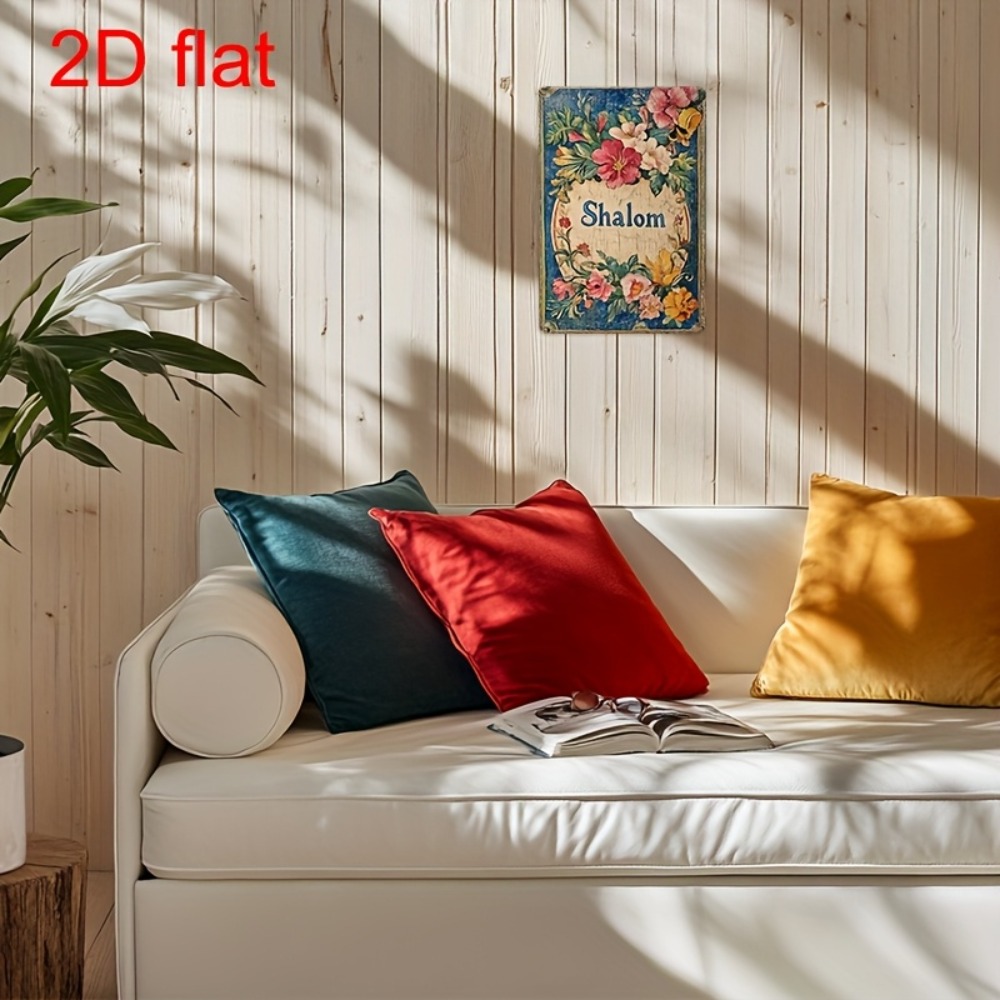 CIFBUY 빈티지 꽃무늬 샬롬 알루미늄 벽 예술 8x - Home Decor Wall Art 리뷰 및 가격