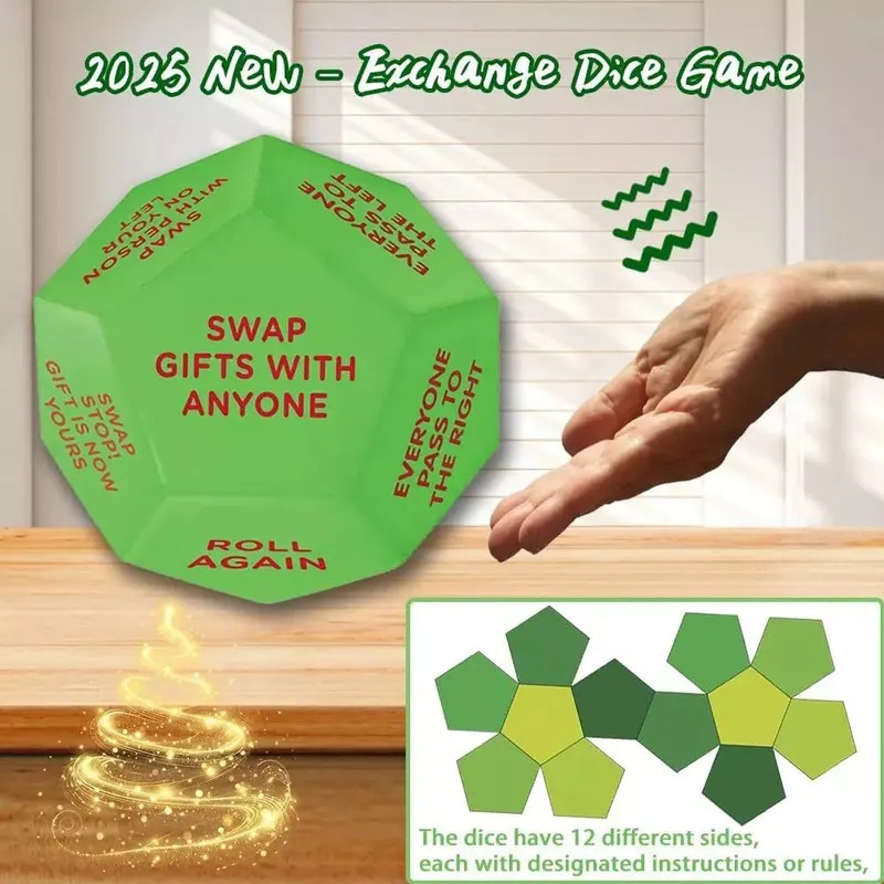 교환용 주사위 산타 스왑 선물 주사위 공예품 장식품 크 - Home Decor Exchange 리뷰 및 가격