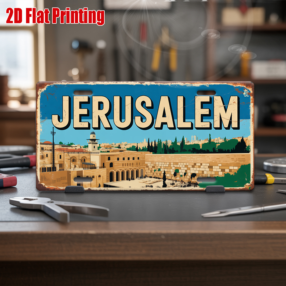 CIFBUY 빈티지 예루살렘 도시 풍경 알루미늄 벽 예 - Home Decor Wall Art 리뷰 및 가격